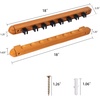image:imageGSE Games amp Sports Expert 2Piece 6812 Billiard Pool Cue Rack Wall Mounted Holders Billiard Cue Sticks Wall Rack Set8 Cue  Oak
