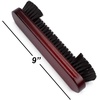 image:imageGSE Games amp Sports Expert 2Piece Solid Wood Billiard Pool Table Brush and Rail Brush Set Billiards Pool Table Cleaning ToolsMahogany