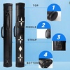 image:imageGSE Games amp Sports Expert 2x2 Deluxe Hard Billiard Pool Cue Stick Carrying Case Billiard Cue Case Billiards Accessories Several Colors AvailableDeluxe Oval  BlackWhite Star