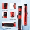 image:imageGSE Games amp Sports Expert 2x2 Deluxe Hard Billiard Pool Cue Stick Carrying Case Billiard Cue Case Billiards Accessories Several Colors AvailableDeluxe Oval  RedBlack