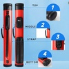 image:imageGSE Games amp Sports Expert 2x2 Deluxe Hard Billiard Pool Cue Stick Carrying Case Billiard Cue Case Billiards Accessories Several Colors AvailableDeluxe Oval  RedBlack