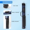 image:imageGSE Games amp Sports Expert 2x2 Deluxe Hard Billiard Pool Cue Stick Carrying Case Billiard Cue Case Billiards Accessories Several Colors AvailableDeluxe Oval  BlueBlack
