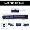 image:imageGSE Games amp Sports Expert 2x2 Deluxe Hard Billiard Pool Cue Stick Carrying Case Billiard Cue Case Billiards Accessories Several Colors AvailableOval  Blue