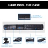 image:imageGSE Games amp Sports Expert 2x2 Deluxe Hard Billiard Pool Cue Stick Carrying Case Billiard Cue Case Billiards Accessories Several Colors AvailableOval  Black