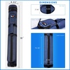image:imageGSE Games amp Sports Expert 2x2 Deluxe Hard Billiard Pool Cue Stick Carrying Case Billiard Cue Case Billiards Accessories Several Colors AvailableOval  Blue