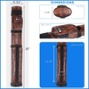 image:imageGSE Games amp Sports Expert 2x2 Deluxe Hard Billiard Pool Cue Stick Carrying Case Billiard Cue Case Billiards Accessories Several Colors AvailableOval  Brown