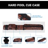image:imageGSE Games amp Sports Expert 2x2 Deluxe Hard Billiard Pool Cue Stick Carrying Case Billiard Cue Case Billiards Accessories Several Colors AvailableOval  Brown