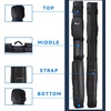 image:imageGSE Games amp Sports Expert 2x2 Deluxe Hard Billiard Pool Cue Stick Carrying Case Billiard Cue Case Billiards Accessories Several Colors AvailableSquare  Black