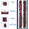 image:imageGSE Games amp Sports Expert 2x2 Deluxe Hard Billiard Pool Cue Stick Carrying Case Billiard Cue Case Billiards Accessories Several Colors AvailableSquare  Burgundy