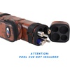 image:imageGSE Games amp Sports Expert 2x2 Deluxe Hard Billiard Pool Cue Stick Carrying Case Billiard Cue Case Billiards Accessories Several Colors AvailableSquare  Brown