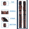 image:imageGSE Games amp Sports Expert 2x2 Deluxe Hard Billiard Pool Cue Stick Carrying Case Billiard Cue Case Billiards Accessories Several Colors AvailableSquare  Brown