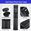 image:imageGSE Games amp Sports Expert 2x4 Hard Pool Cue Case Billiard Stick Carrying Case for 2 Sticks Holds 2 Butts and 4 Shafts Billiard Cue Cases Billiards Accessories
