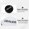 image:imageGSE Games amp Sports Expert 3 Acrylic Dealer Button Casino Grade Poker Button for Gambling Card Games Texas Holdem Poker Nights Tournaments1Pack