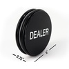 image:imageGSE Games amp Sports Expert 3 Acrylic Dealer Button Casino Grade Poker Button for Gambling Card Games Texas Holdem Poker Nights Tournaments2Pack BlackWhite  Clear Acrylic
