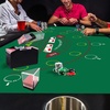 image:imageGSE Games amp Sports Expert 36 x 72 Casino Layout Felt Professional Casino Tabletop Mat for Parties Casino Poker Game NightBaccarat