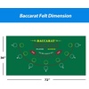 image:imageGSE Games amp Sports Expert 36 x 72 Casino Layout Felt Professional Casino Tabletop Mat for Parties Casino Poker Game NightBaccarat