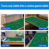 image:imageGSE Games amp Sports Expert 36 x 72 Casino Layout Felt Professional Casino Tabletop Mat for Parties Casino Poker Game NightBaccarat