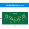 image:imageGSE Games amp Sports Expert 36 x 72 Casino Layout Felt Professional Casino Tabletop Mat for Parties Casino Poker Game NightBlackjack
