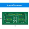 image:imageGSE Games amp Sports Expert 36 x 72 Casino Layout Felt Professional Casino Tabletop Mat for Parties Casino Poker Game NightCraps
