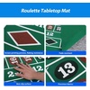 image:imageGSE Games amp Sports Expert 36 x 72 Casino Layout Felt Professional Casino Tabletop Mat for Parties Casino Poker Game NightRoulette
