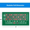 image:imageGSE Games amp Sports Expert 36 x 72 Casino Layout Felt Professional Casino Tabletop Mat for Parties Casino Poker Game NightRoulette