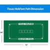 image:imageGSE Games amp Sports Expert 36 x 72 Casino Layout Felt Professional Casino Tabletop Mat for Parties Casino Poker Game NightTexas Holdem Poker