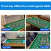 image:imageGSE Games amp Sports Expert 36 x 72 DoubleSided Casino Layout Felt Las Vegas Style Tabletop Mat for Parties Home Entertainment Poker Game NightBlackjackRoulette