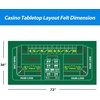 image:imageGSE Games amp Sports Expert 36 x 72 DoubleSided Casino Layout Felt Las Vegas Style Tabletop Mat for Parties Home Entertainment Poker Game NightBlackjackCraps