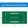 image:imageGSE Games amp Sports Expert 36 x 72 DoubleSided Casino Layout Felt Las Vegas Style Tabletop Mat for Parties Home Entertainment Poker Game NightBlackjackTexas Holdem Poker