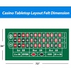 image:imageGSE Games amp Sports Expert 36 x 72 DoubleSided Casino Layout Felt Las Vegas Style Tabletop Mat for Parties Home Entertainment Poker Game NightBlackjackRoulette