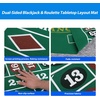 image:imageGSE Games amp Sports Expert 36 x 72 DoubleSided Casino Layout Felt Las Vegas Style Tabletop Mat for Parties Home Entertainment Poker Game NightBlackjackRoulette