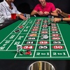 image:imageGSE Games amp Sports Expert 36 x 72 DoubleSided Casino Layout Felt Las Vegas Style Tabletop Mat for Parties Home Entertainment Poker Game NightBlackjackRoulette