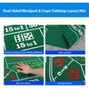 image:imageGSE Games amp Sports Expert 36 x 72 DoubleSided Casino Layout Felt Las Vegas Style Tabletop Mat for Parties Home Entertainment Poker Game NightBlackjackCraps