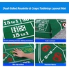 image:imageGSE Games amp Sports Expert 36 x 72 DoubleSided Casino Layout Felt Las Vegas Style Tabletop Mat for Parties Home Entertainment Poker Game NightRouletteCraps