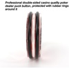 image:imageGSE Games amp Sports Expert 3Inch DoubleSided Casino Grade Clear Acrylic Poker Dealer Puck Button for Gambling Card Games Texas Hold em Poker Nights Tournaments1Pack
