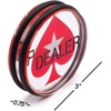 image:imageGSE Games amp Sports Expert 3Inch DoubleSided Casino Grade Clear Acrylic Poker Dealer Puck Button for Gambling Card Games Texas Hold em Poker Nights Tournaments2Pack BlackWhite  Clear Acrylic