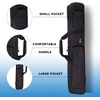 image:imageGSE Games amp Sports Expert 3x4 Soft Pool Cue Case Billiard Pool Cue Stick Carrying Bag  Holds 3 Butts and 4 Shafts Several Colors AvailableBlack