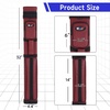 image:imageGSE Games amp Sports Expert 3x6 Hard Pool Cue Case Billiard Stick Carrying Bag for 3 Sticks Holds 3 Butts and 6 Shafts Several Colors AvailableBurgundy