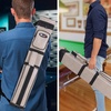 image:imageGSE Games amp Sports Expert 3x6 Hard Pool Cue Case Billiard Stick Carrying Bag for 3 Sticks Holds 3 Butts and 6 Shafts Several Colors AvailableGrey