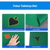 image:imageGSE Games amp Sports Expert 40 x 40 Poker Card Playing Tabletop Felt Casino Playing Card Poker Layout Mat for Table Top