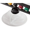 image:imageGSE Games amp Sports Expert 59 Pool Table Light with Billiard Balls Decoration Hanging Billiard Light for 7ft8ft9ft Pool Tables with 3 Matte Metal Shade White GlassWhite Glass Lamp Shades