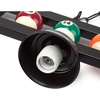image:imageGSE Games amp Sports Expert 59 Pool Table Light with Billiard Balls Decoration Hanging Billiard Light for 7ft8ft9ft Pool Tables with 3 Matte Metal Shade White GlassWhite Glass Lamp Shades