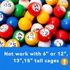 image:imageGSE Games amp Sports Expert 78Inch Bingo Balls MultiColor Replacement Bingo Game Balls with Easy Read Window for Parties Prize RafflesMulticolor Balls  Black Board