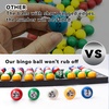 image:imageGSE Games amp Sports Expert 78Inch Bingo Balls MultiColor Replacement Bingo Game Balls with Easy Read Window for Parties Prize RafflesMulticolor Balls  Black Board