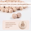 image:imageGSE Games amp Sports Expert 78Inch Bingo Balls MultiColor Replacement Bingo Game Balls with Easy Read Window for Parties Prize RafflesWooden Balls