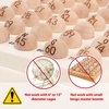 image:imageGSE Games amp Sports Expert 78Inch Bingo Balls MultiColor Replacement Bingo Game Balls with Easy Read Window for Parties Prize RafflesWooden Balls