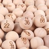 image:imageGSE Games amp Sports Expert 78Inch Bingo Balls Solid Wooden Replacement Bingo Game Balls for Parties Prize RafflesWooden Balls