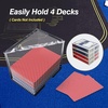 image:imageGSE Games amp Sports Expert Acrylic Discard Trays Casino Grade Discard Holder Trays for Blackjack Bridge Playing Cards Holds 6 Decks of Cards4  Deck