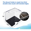 image:imageGSE Games amp Sports Expert Acrylic Discard Trays Casino Grade Discard Holder Trays for Blackjack Bridge Playing Cards Holds 6 Decks of Cards4  Deck