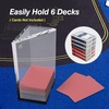 image:imageGSE Games amp Sports Expert Acrylic Discard Trays Casino Grade Discard Holder Trays for Blackjack Bridge Playing Cards Holds 6 Decks of Cards6  Deck